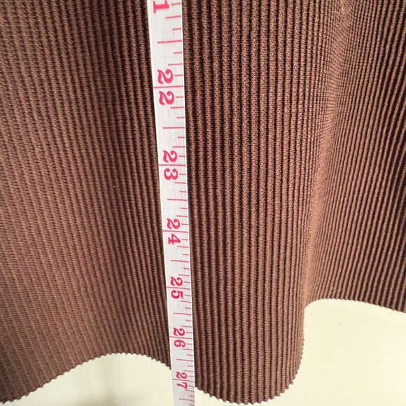 Sculpt Knit Squareneck Mini Dress Aritzia (Babaton)Rich Mocha Brown L - Picture 9 of 16